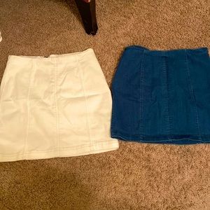 2 mini skirts